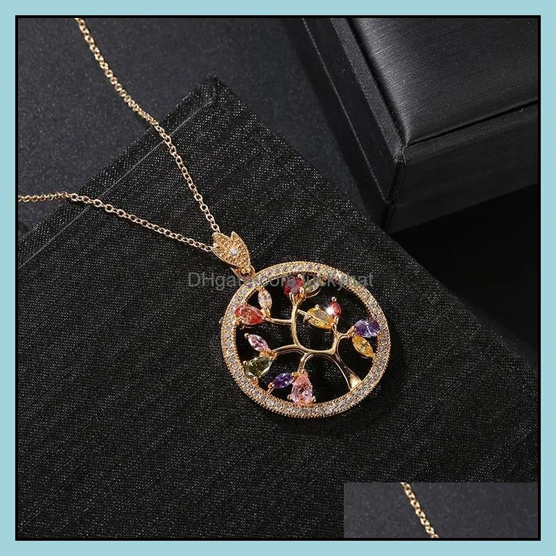 mona lisa colorful zircon necklace beautiful moon round necklace pendant in wish shipping