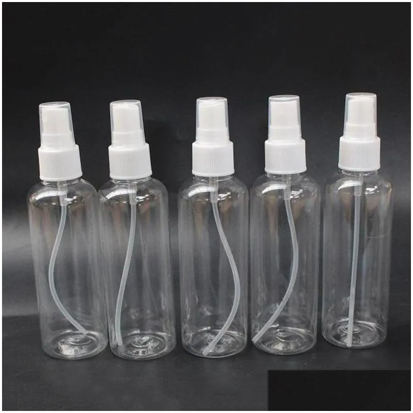 100ml empty transparent plastic spray bottle atomizer pumps for essential oils travel perfume bulk portable makeup tool
