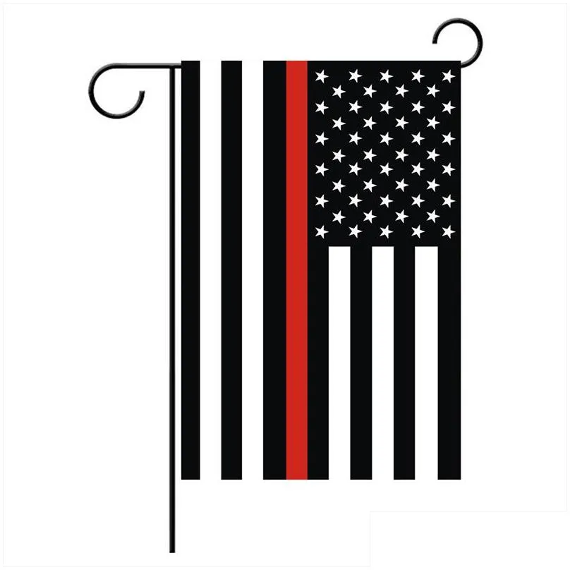 blueline usa police flags party decoration thin blue line usa american garden banner flag