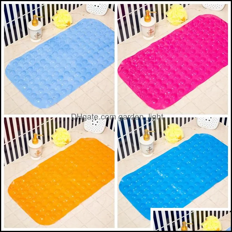 bath mats antislip massage mat 35x65cm bathroom pierced pvc safe pad with suction cups bath nonslip mat bathroom accessories dbc