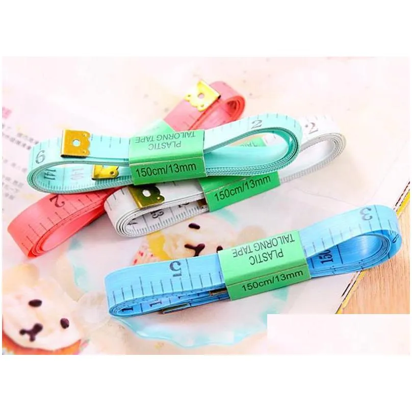 hotsale 1.5m length soft plastic tape measures sewing tailor cm/feet ruler measuring gauging tools shipping f2017434