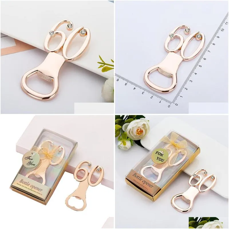 60th openers wedding anniversary souvenirs birthday party gift for guest gold digital 60 bottle opener