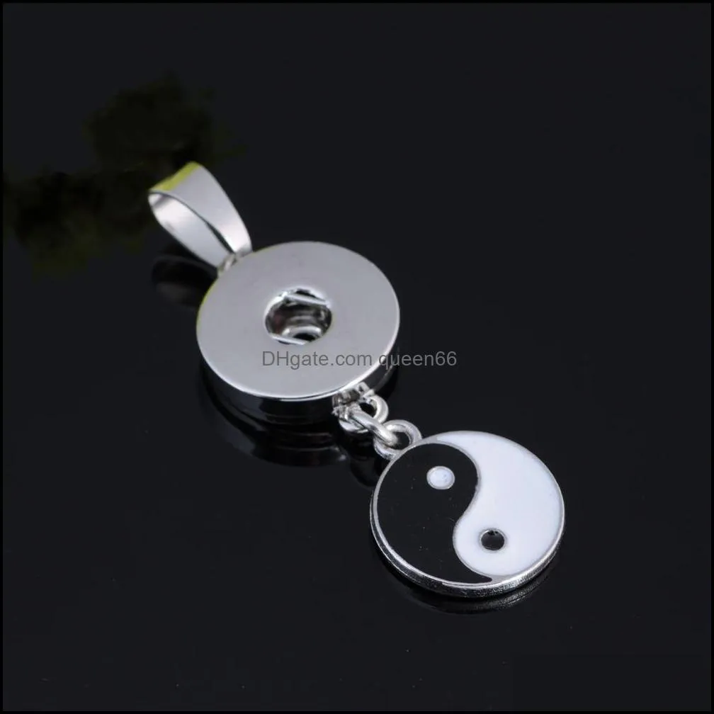 tree dangle snap button jewelry pendant fit 18mm snaps buttons necklace for women men noosa p0037
