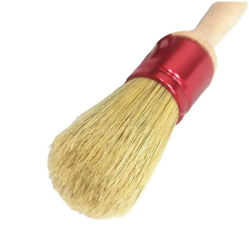 type 561 paint brush yep wooden handle white mane oxided ferrule spanish round paintbrush with hanger