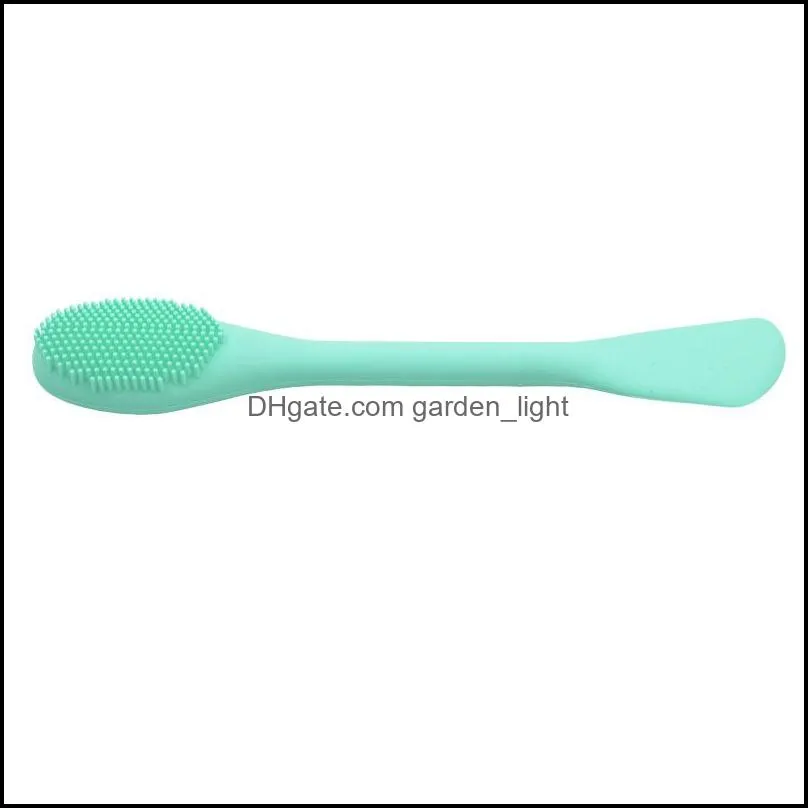 2020 new pattern silicone massage brush double head use facial mask clarisonic makeup brushes keep cool 4 3le d2