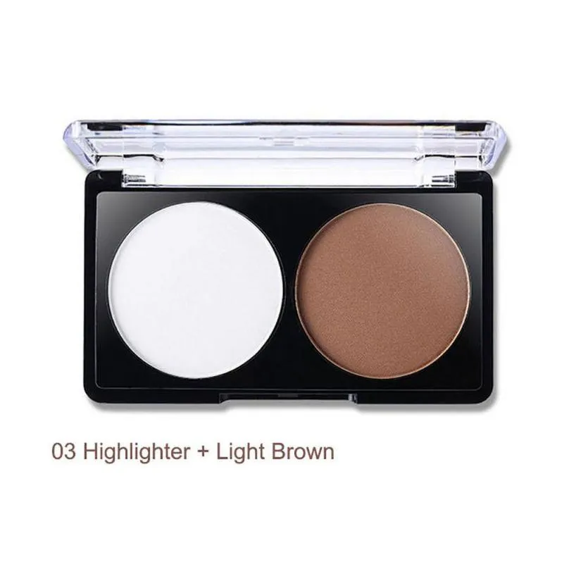 wholesale 4 patterns face shading powder contour highlighter bronzer palette set trimming makeup face contour grooming pressed powder