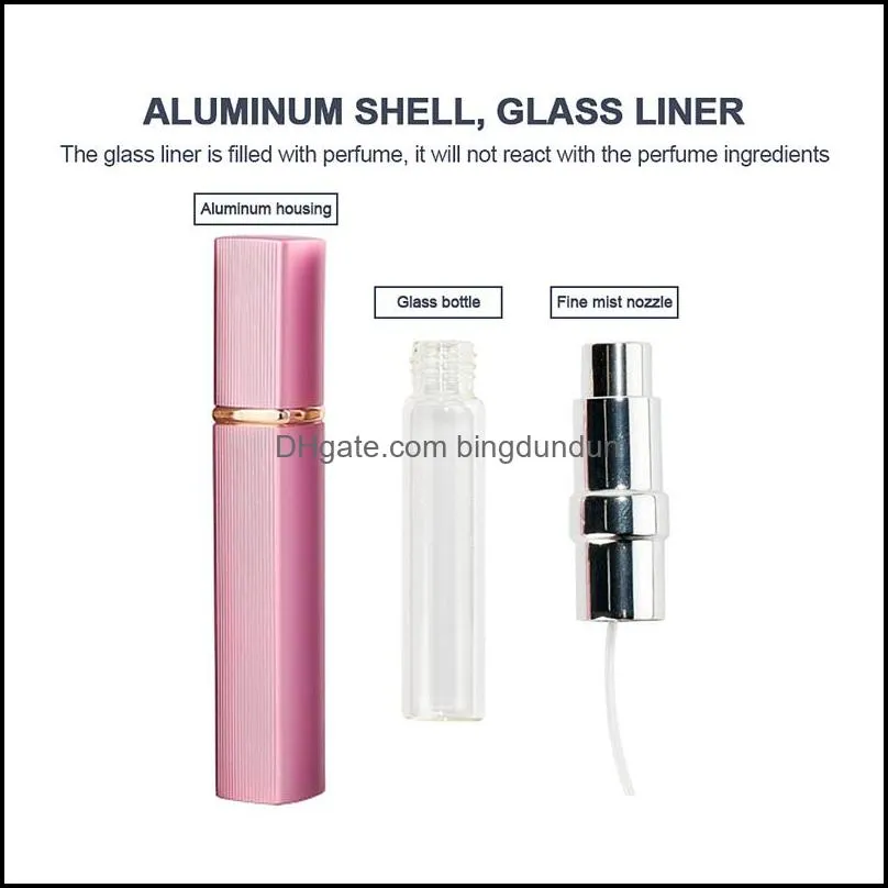 12ml perfume atomizer bottles refillable mini travel size empty perfume sprayer portable leak proof spray bottle by sea rre13574