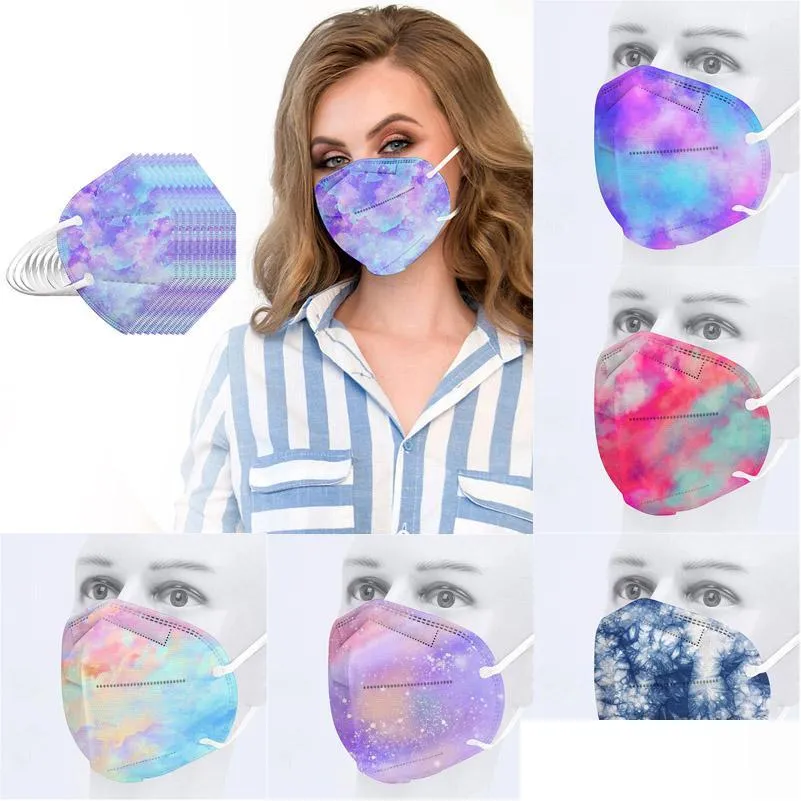 fashion design mask colorful mask for adults and children 5layer dustproof and breathable printed mask