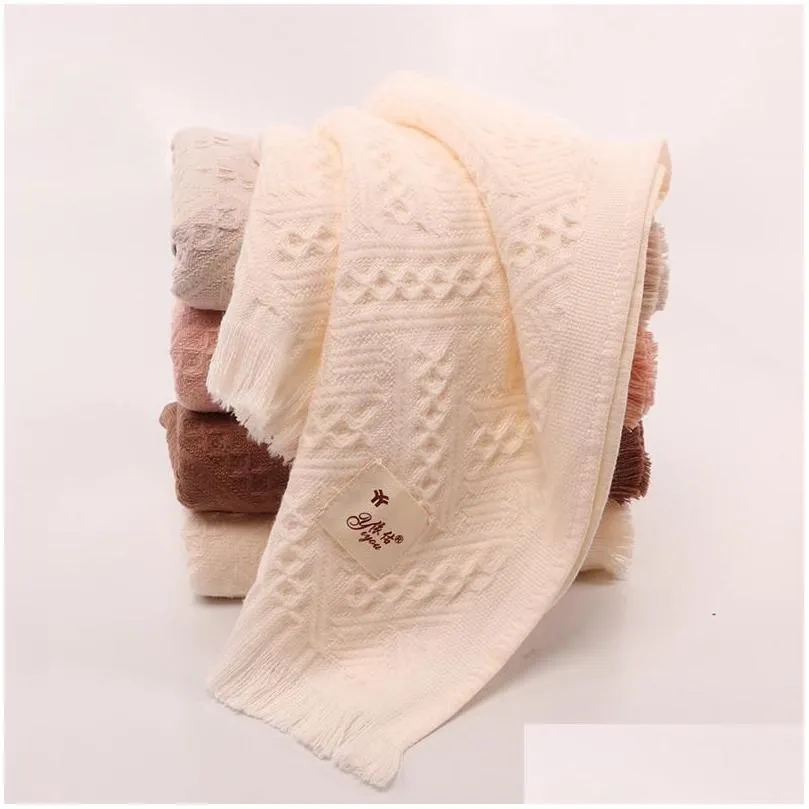 towel tassel cotton face comfortable household business 35 75cm