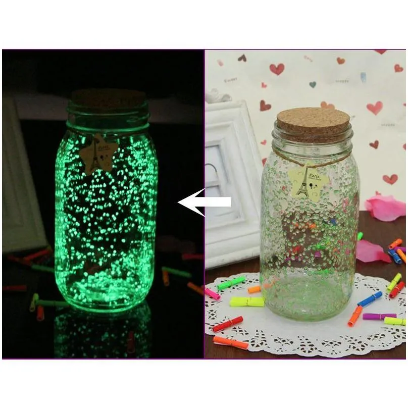 party decoration 10g diy glow gravel wedding decor nail cosmetology noctilucent sand fish tank aquarium fluorescent particles