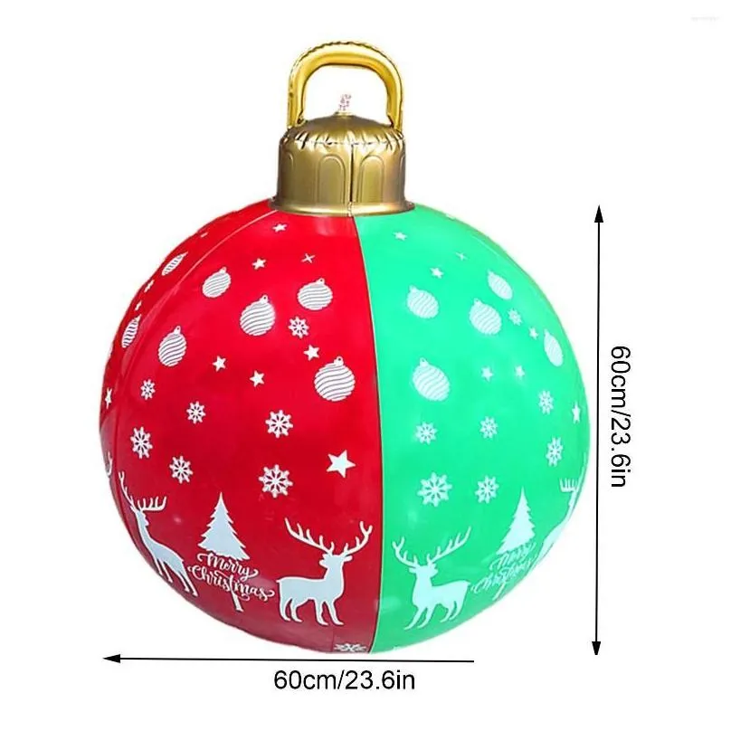 party decoration christmas inflatables and lights 23.6inch/60cm large pvc inflatable decorative ball with remote glowing holiday