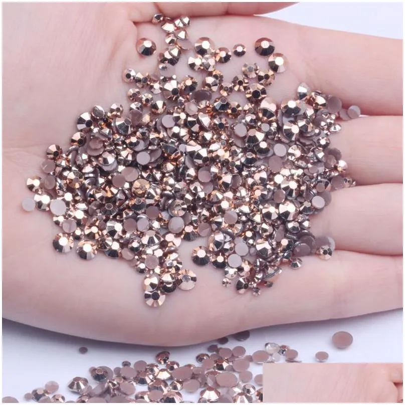 Nail Art Decorations Big Bag 4mm 50000pcs Jelly AB Colors Resin Rhinestones 3D Gems Round Non Fix Stones Appliques For Craft DIY