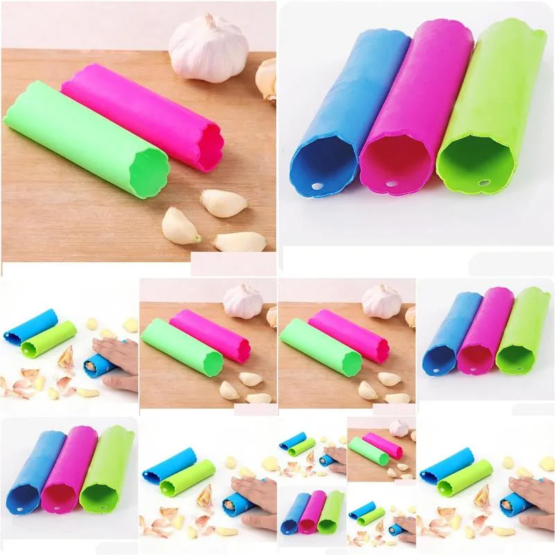 silicone garlic peeler press cooking kitchen peeling convenience tool crusher tools utensils food kitchen accessories