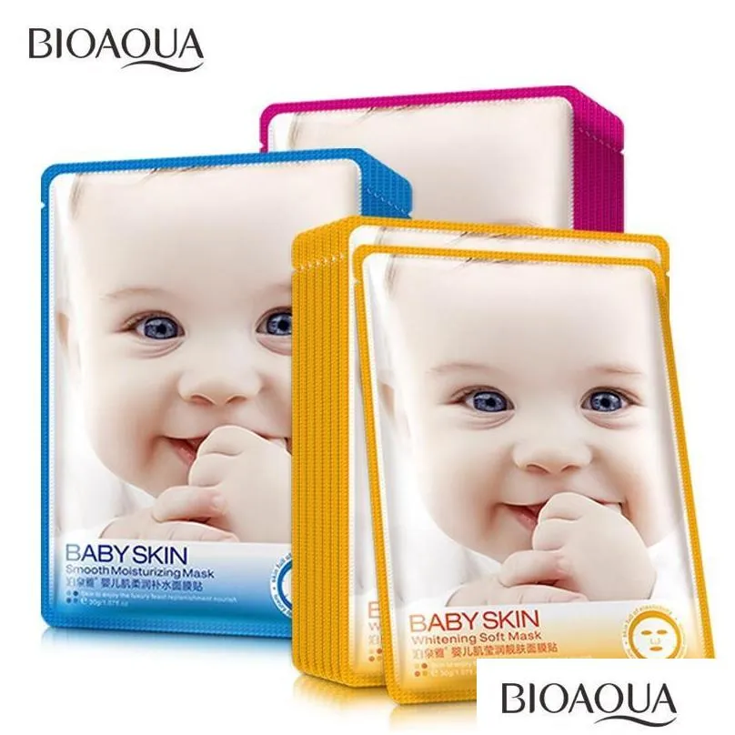 Free Epacket BIOAQUA 12 kinds Squeeze Mask Sheet Moisturising Face Skin Treatment Oilcontrol Facial Mask Peels Skin Care Pilate