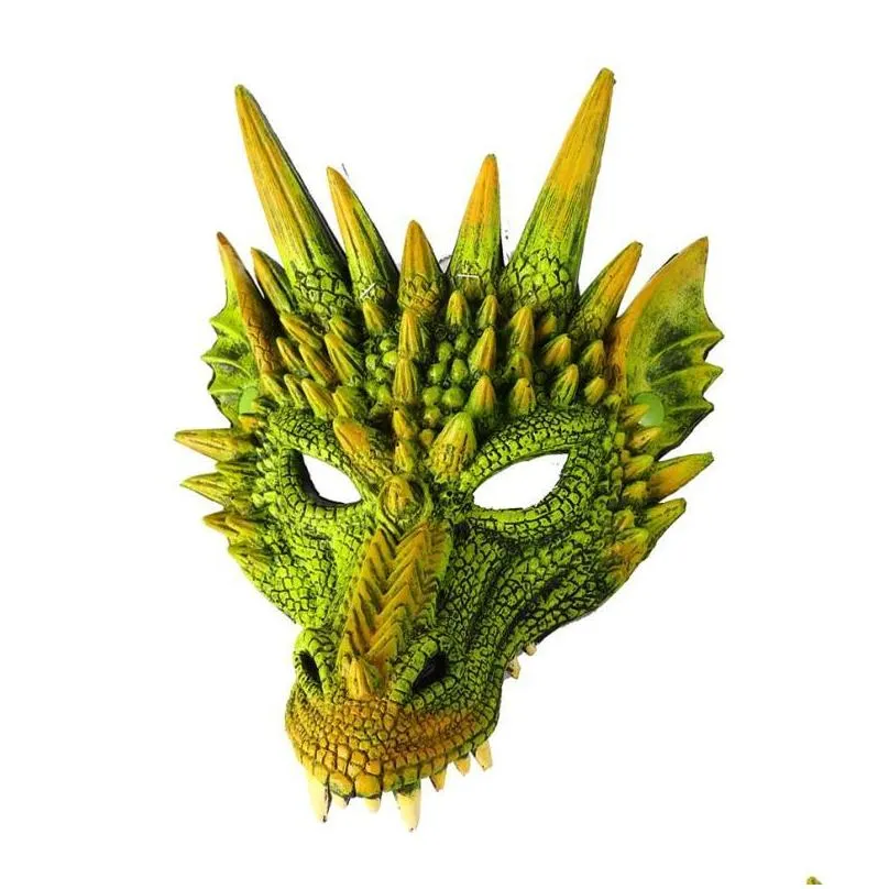 party decoration creative halloween mask cosplay dragon playing props animal adult costume head