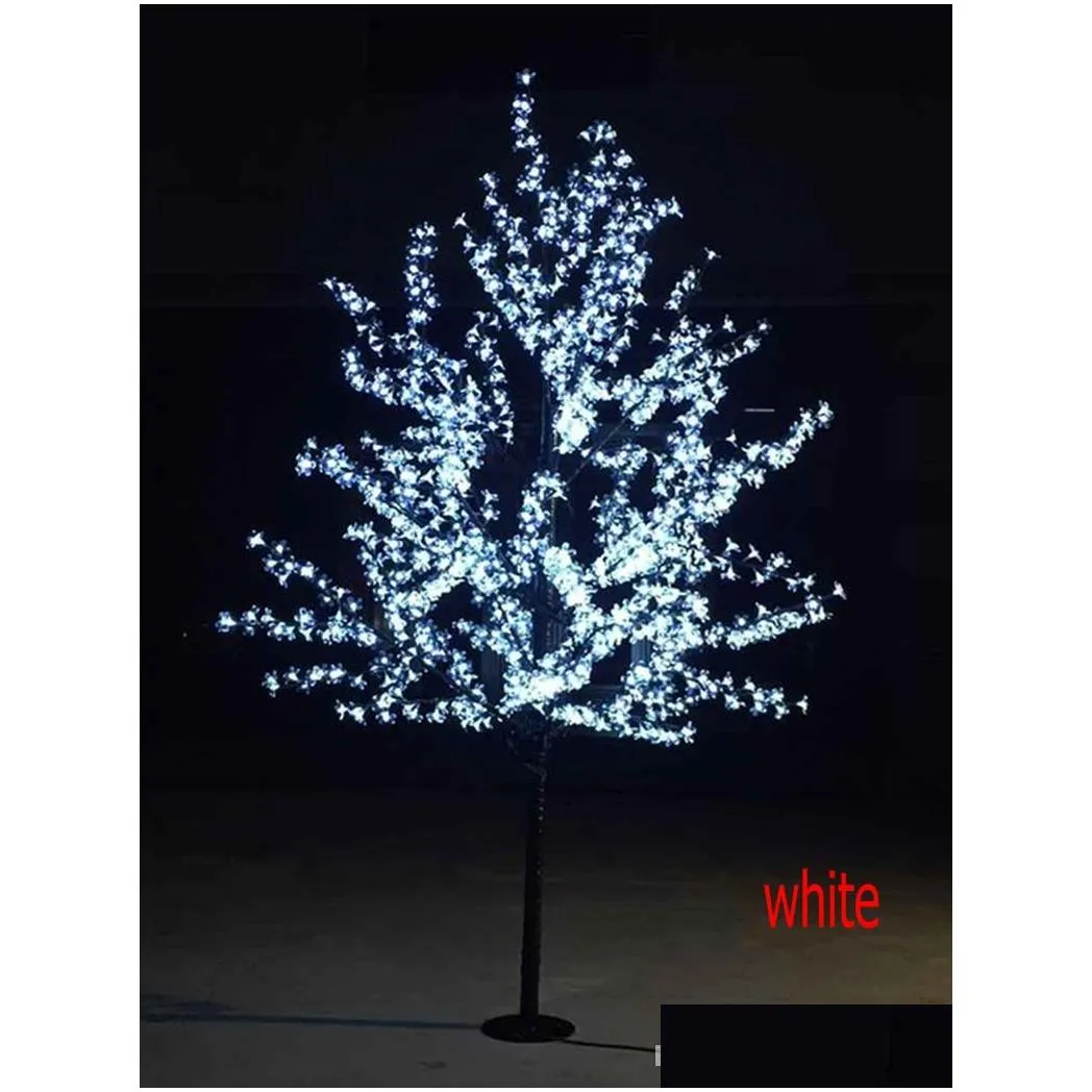 led artificial cherry blossom tree light christmas light 1248pcs led bulbs 2m/6.5ft height 110/220vac rainproof outdoor use 
