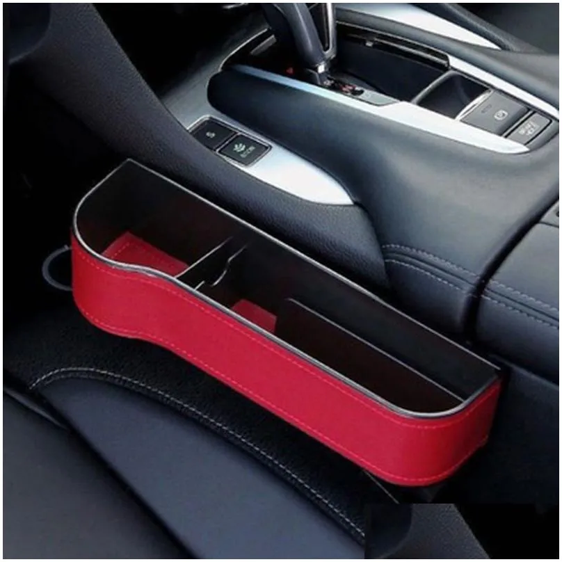 car seat organizer crevice storage box car organizer gap slit filler holder for wallet phone slit pocket auto car accessories zxf101