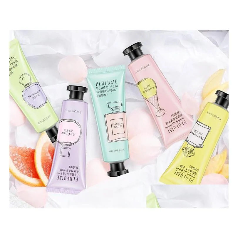 9 piece/lot 30g Image perfume hand cream moisturizes hydrates refreshes and moisturizes hands to prevent drying and peeling