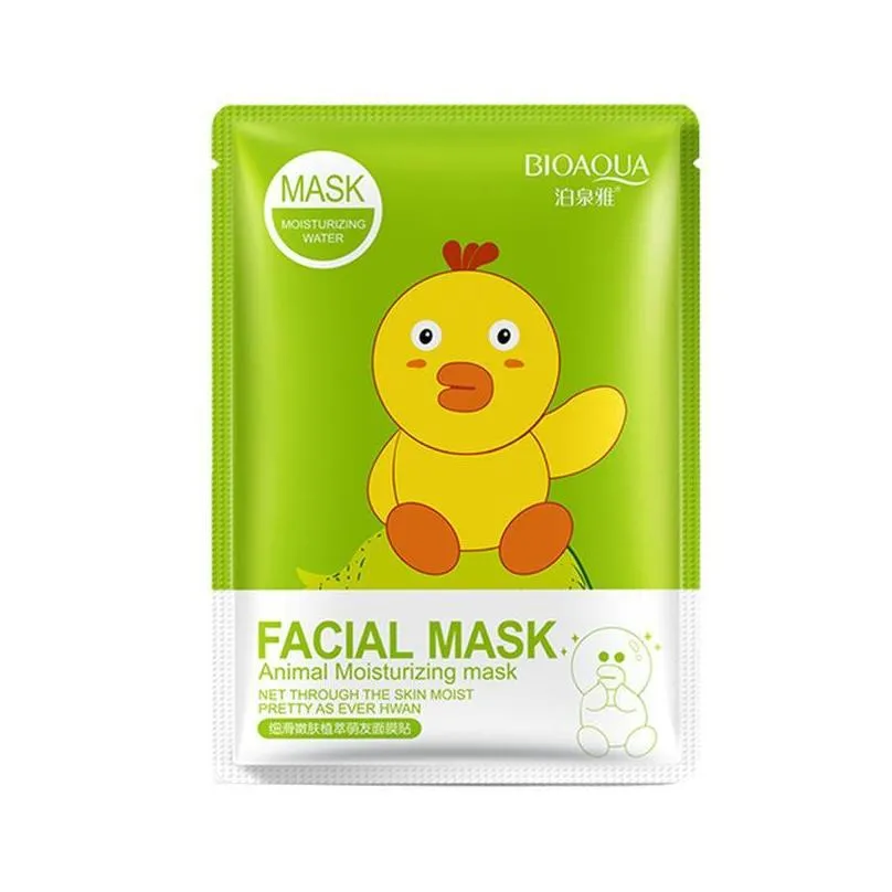 Free Epacket BIOAQUA 12 kinds Squeeze Mask Sheet Moisturising Face Skin Treatment Oilcontrol Facial Mask Peels Skin Care Pilate