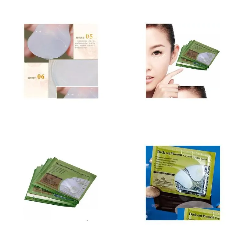 wholesale 50 pairs anti dark circle collagen under eyees pad mask bag gel eye