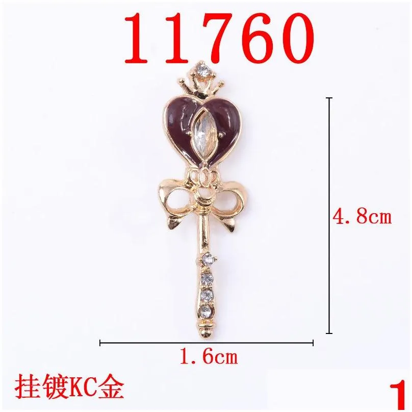  baroque style star moon pendant magic party favor scepter alloy accessories pendant diy jewelry accessories batch