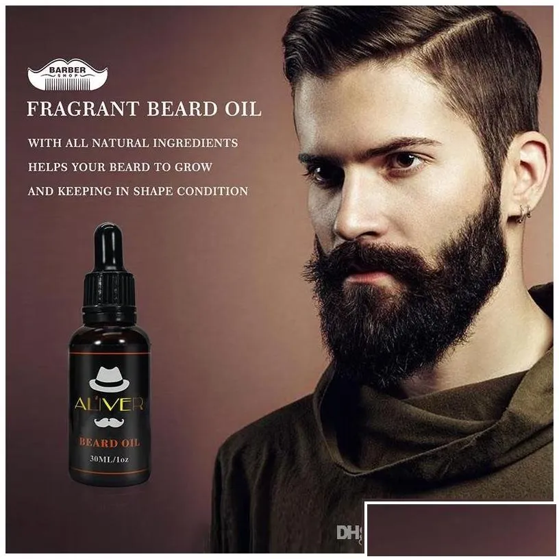 aftershave aliver natural organic beard oil wax balm hair products leavein conditioner for soft moisturize health care drop delivery
