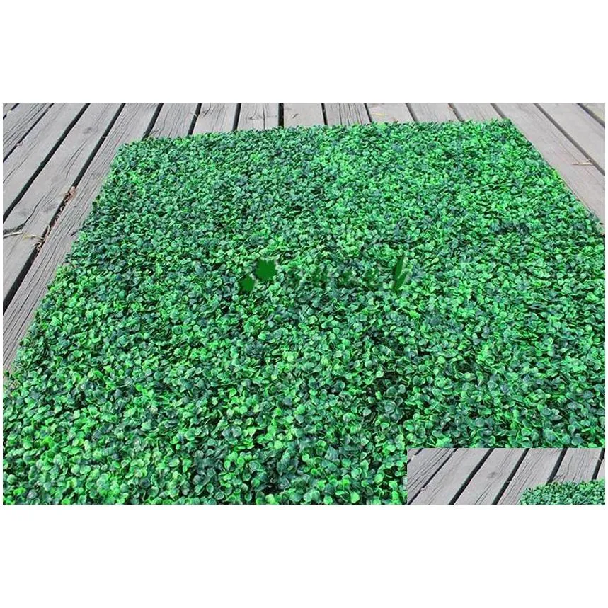 wholesale 60pcs artificial grass plastic boxwood mat topiary tree milan grass for garden home store wedding decoration artificial