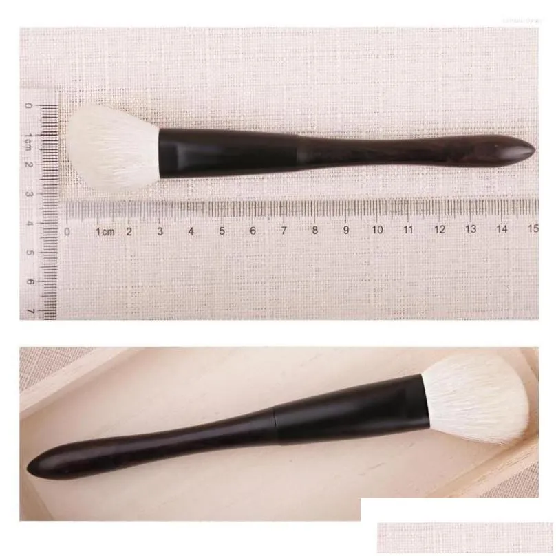 makeup brushes q120 professional handmade ultrasoft saibikoho goat hair angled contour blush brush ebony handle make up