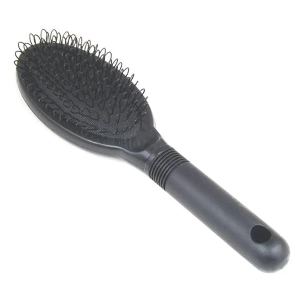 creative loop wig brush looped bristles cushioned comb for hair extensions hair pieces professional accessory black colorf