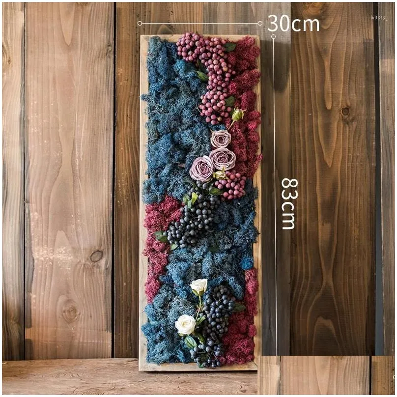 decorative flowers home decor artificial decorated plants background wall for decoration dried flower po frame valentines day gift
