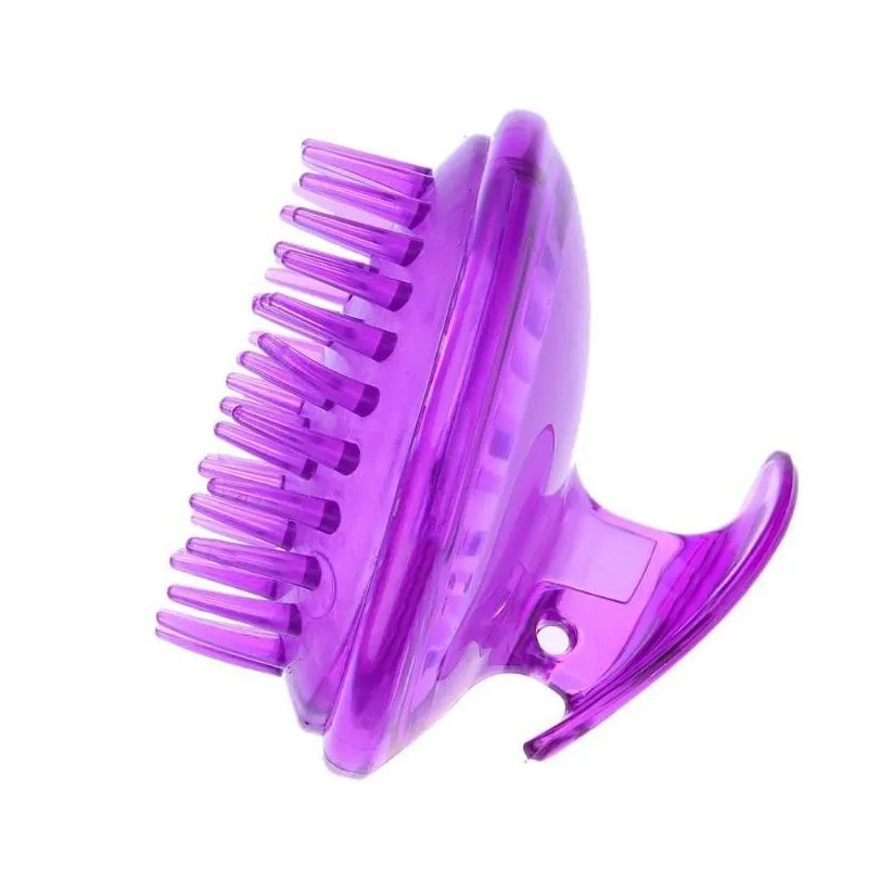 silicone head massager shampoo scalp massage brush hair washing comb body shower brush bath spa slimming