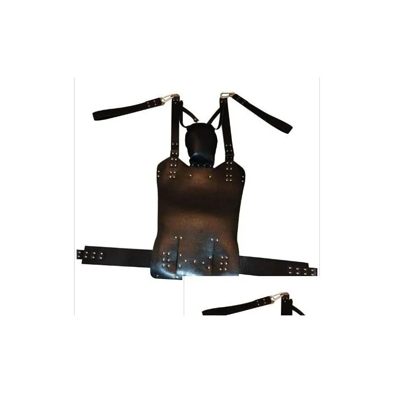 Leather Sex Love Swing Black Fetish Heavy Adult Swing Sling Restraints D Rings Sex Swing Chair Sex Furnitures