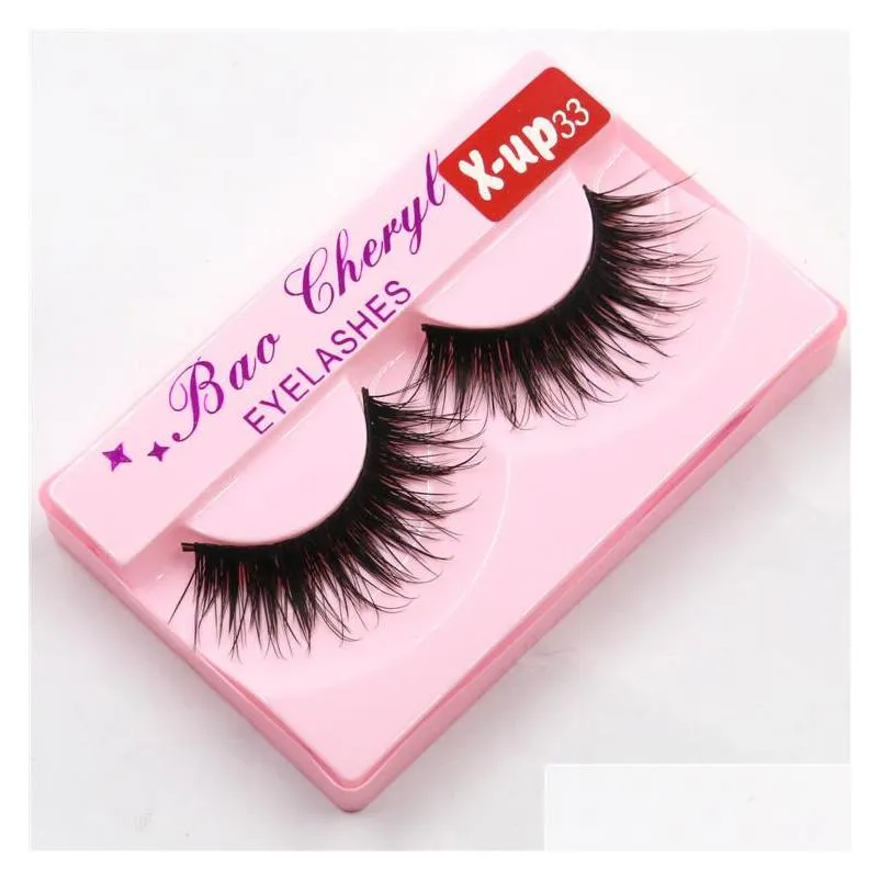 100 supernatural lifelike handmade false eyelash 3d strip mink lashes thick fake faux eyelashes makeup beauty