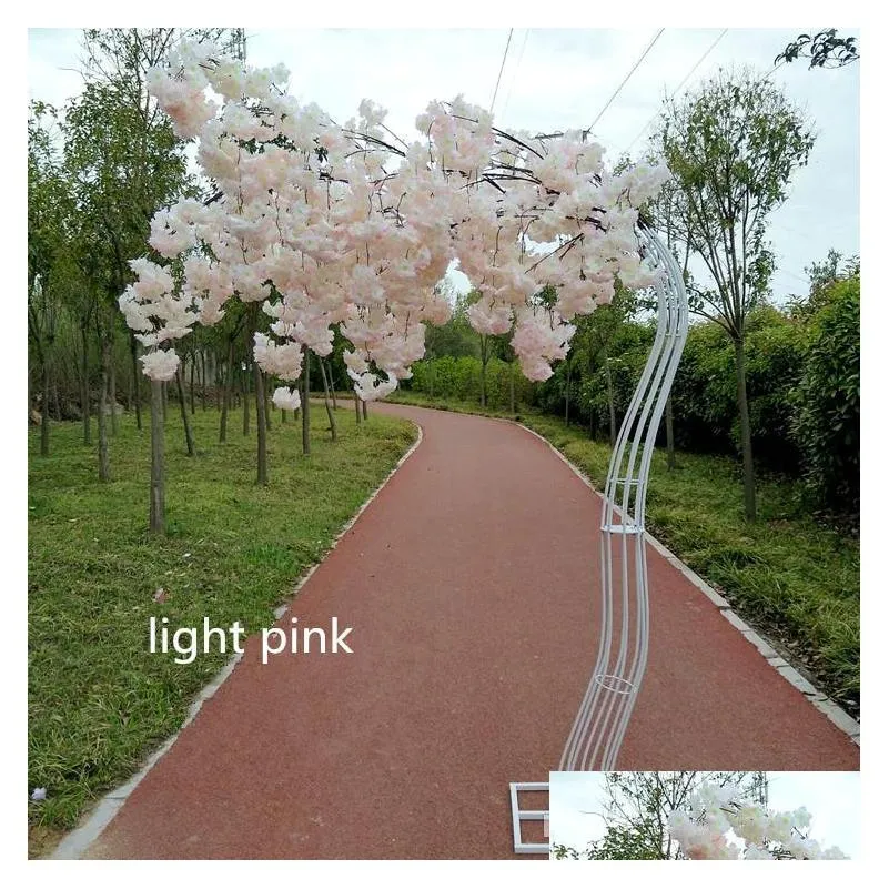 romantic wedding decoration cherry flower tree road cited arch bride and groom p ographing props many colors available