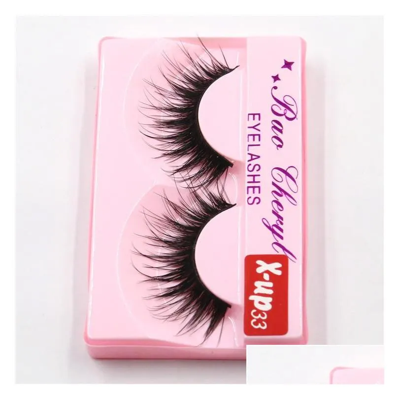 100 supernatural lifelike handmade false eyelash 3d strip mink lashes thick fake faux eyelashes makeup beauty