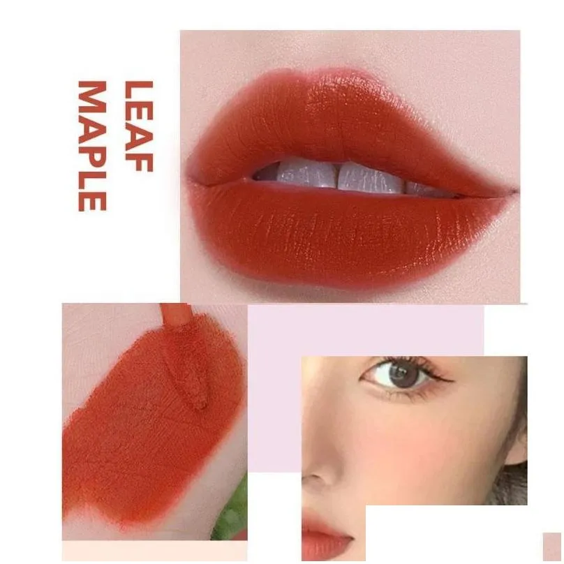 Lip Gloss 6 Colors Air Velvet Mud Matte Long Lasting Women Fashion Waterproof Tint Makeup Cosmetics Lipstick Natural