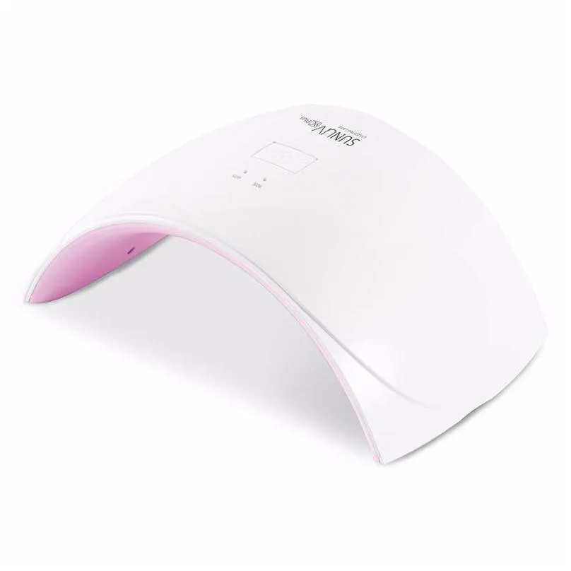 Original SUNUV SUN9C Plus UV LED Nail lamp 18 LEDs Nail dryer for All Gels with 30s/60s button Perfect Thumb Solution 36W Pink