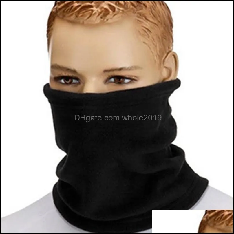 scarves 3 in 1 winter unisexsports thermal fleece scarf snood neck warmer face mask women men beanie hats 2021 autumn