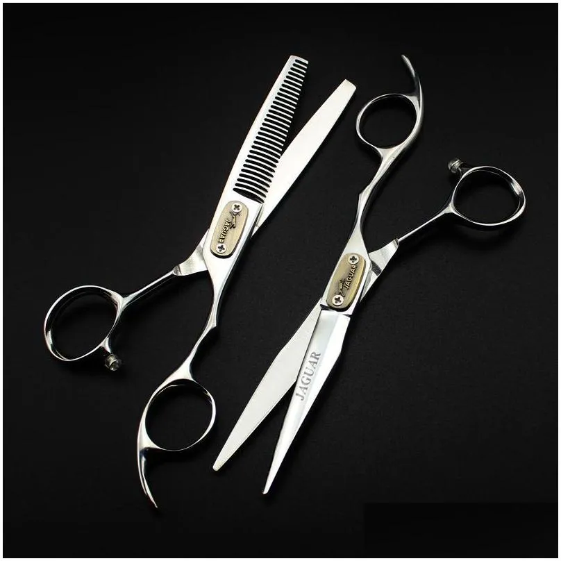 6.0orsale silver japanese hair scissors cheap hairdressing scissors shears hairdresser shaver haircut model number size