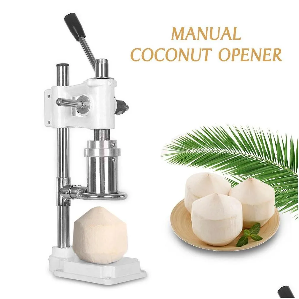 commercial lever style openers hand press green coconut opening holing machine small manual  coconuts hole punching machines
