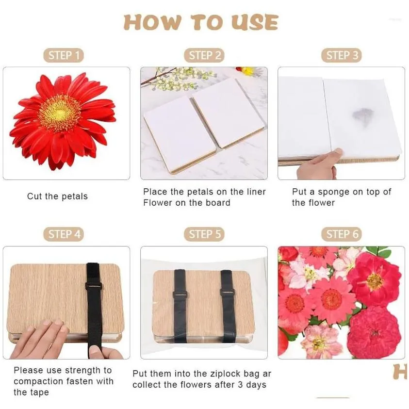 decorative flowers gifts handmade decor diy 6layers wood made flower fruit press kit embossing tool