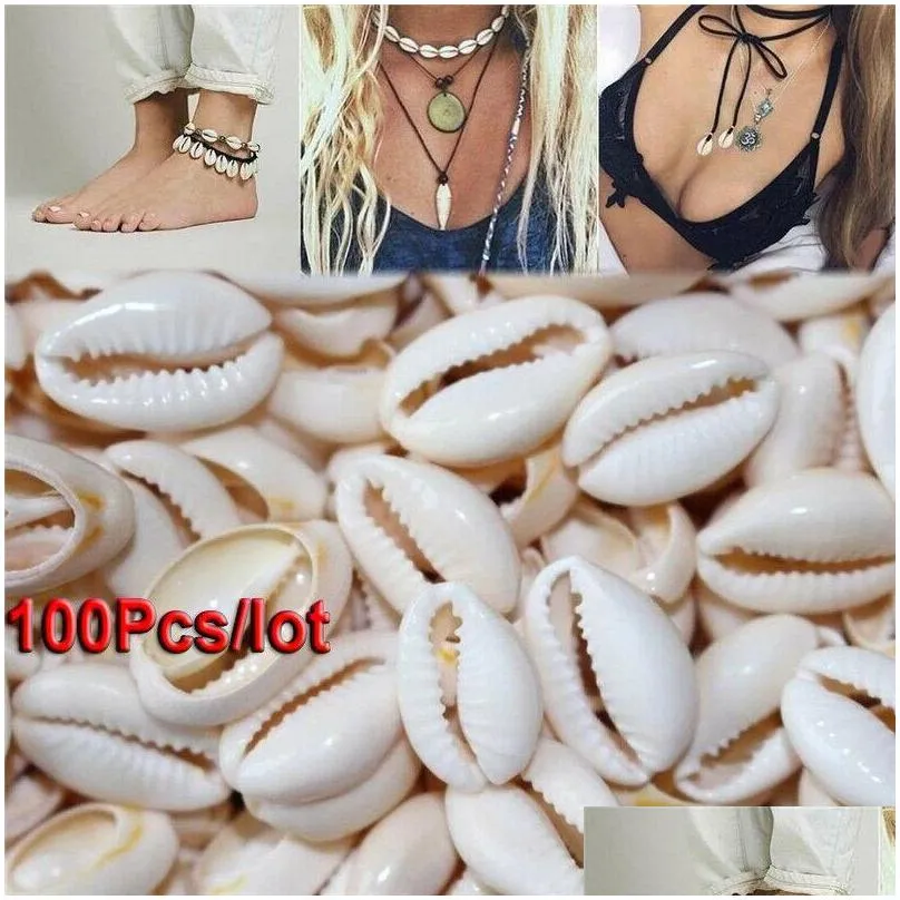 novelty items 100pcs bulk cut sea shell cowrie cowry shells beach diy jewelry accessories decor lors889