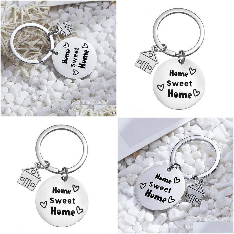 2021 family key chain home sweet party favor european and american style pendant manufacturer direct sales wholesale