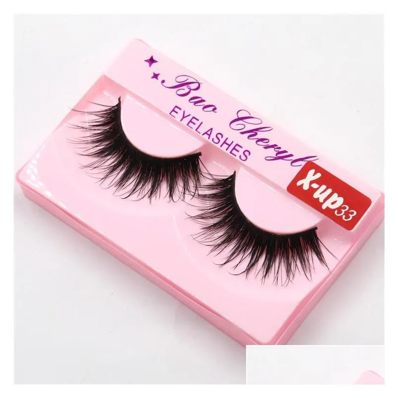 100 supernatural lifelike handmade false eyelash 3d strip mink lashes thick fake faux eyelashes makeup beauty