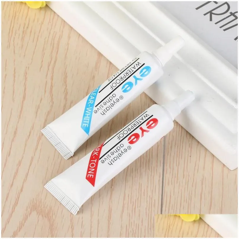 eyelash glue clearwhite darktone waterproof false eyelashes adhesive make up eye lash glue makeup fast ship