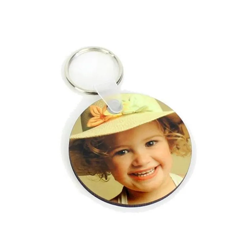 11 styles sublimation blank keychain mdf wooden key pendant thermal transfer doublesided key ring white diy gift key chain