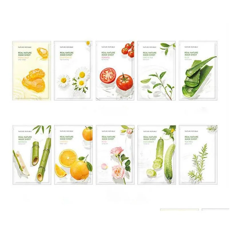 Korea Its Real Squeeze Mask 15pcs Face Mask Moisturizing Facial Mask 15 Styles Random in stock