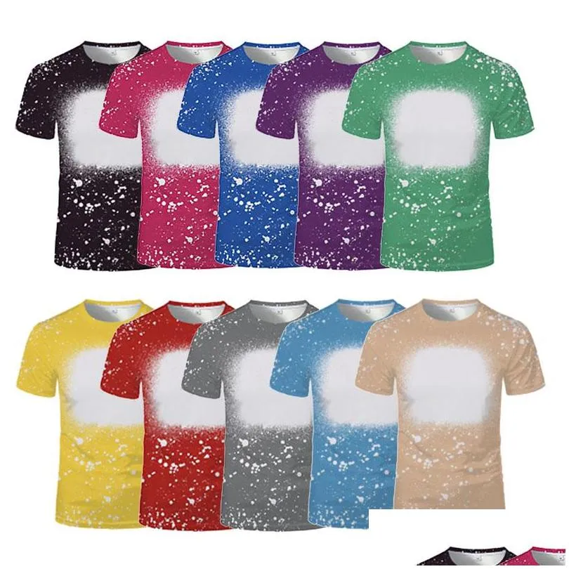 10 colors sublimation shirts for men women party supplies heat transfer blank diy shirt tshirts wholesale