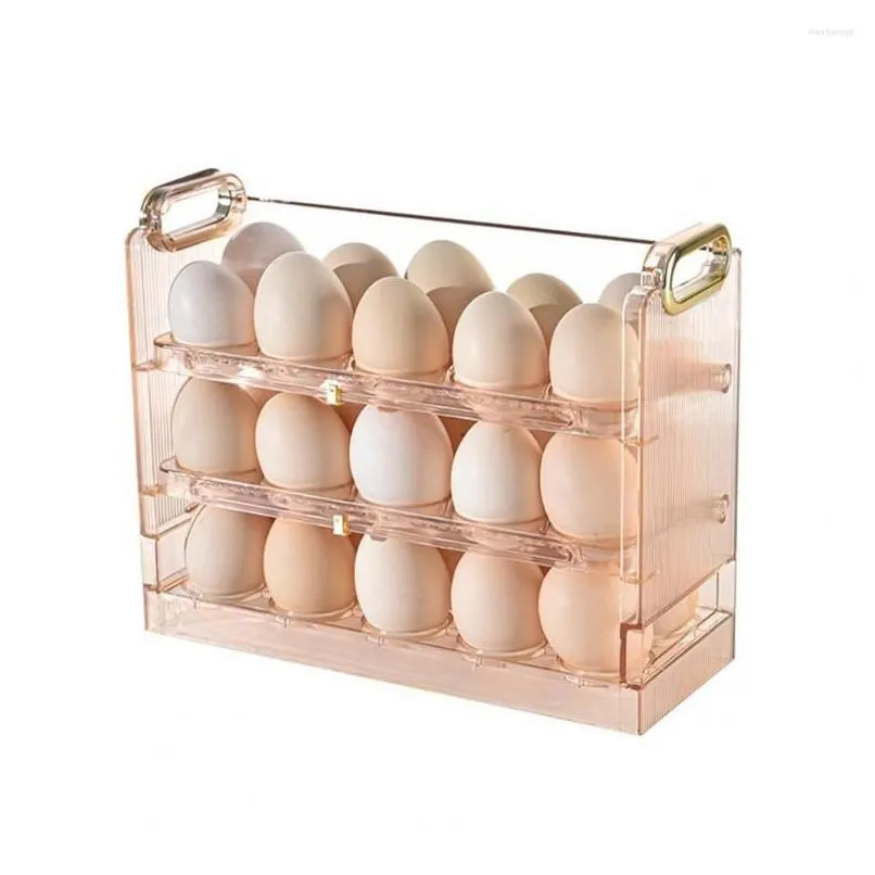 storage bottles wearresistant convenient compact egg rack pet organizer case transparent for home