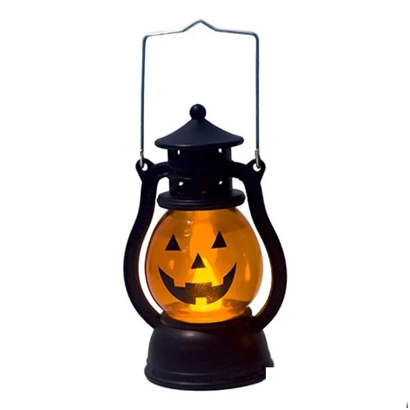 party decoration halloween pumpkin retro lantern night light festival atmosphere home decor ornament